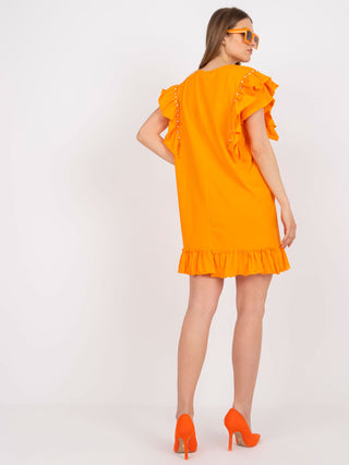 Sukienka-FA-SK-7017.72P-pomarańczowy