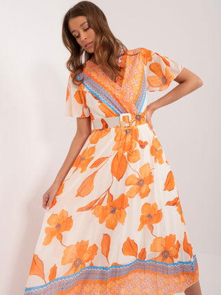 Sukienka-DHJ-SK-11331-5.19-pomarańczowy