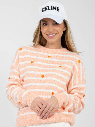 Sweter-PM-SW-J021.75-pomarańczowy