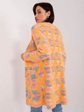 Sweter-AT-SW-234701.34-pomarańczowy