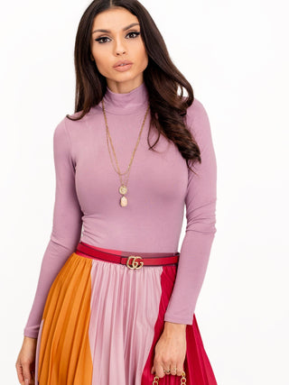 Bluzka-RV-BZ-5210.19-ciemny różowy