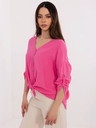 Koszula-DHJ-KS-25108.60P-fluo różowy