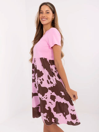 Sukienka-DHJ-SK-253701.80-różowy