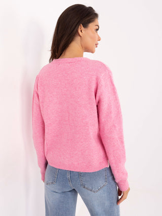 Sweter-PM-SW-F513.16-różowy