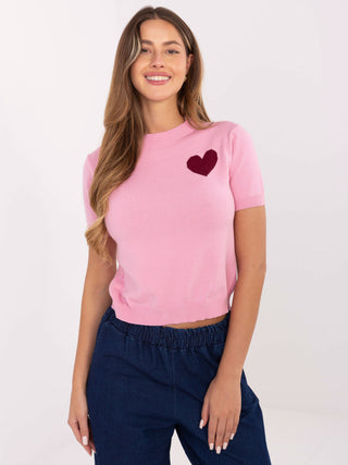 Sweter-IT-SW-93007.26-różowy