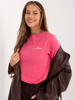 T-shirt-D12022M02853A-różowy