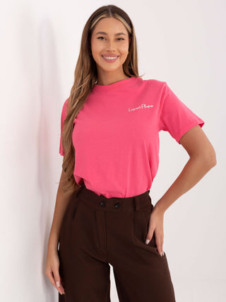 T-shirt-D12022M02853A-różowy