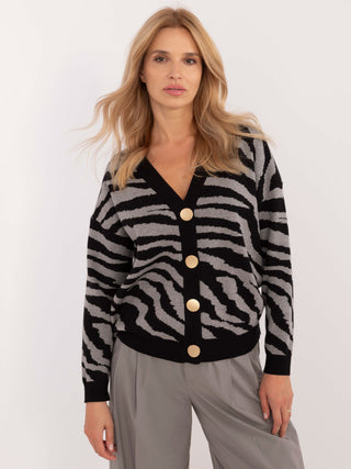 Sweter-PM-SW-C81005.42-szaro-czarny