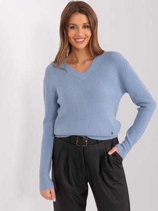 Sweter-PM-SW-PM895.40P-szaro-niebieski