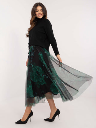 Spódnica-DHJ-SD-19981-3.16-czarno-zielony