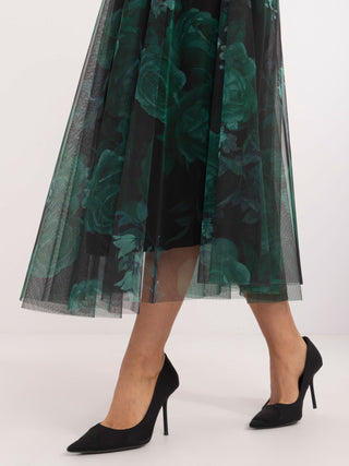 Spódnica-DHJ-SD-19981-3.16-czarno-zielony