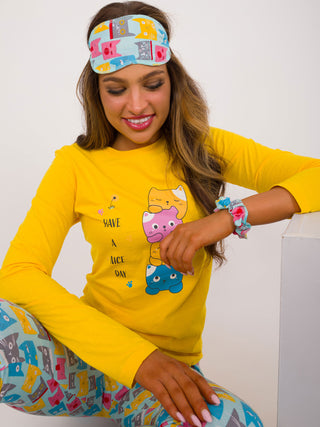 Piżama-CLM-PI-90183/2685.13-żółty