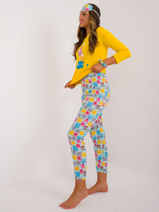 Piżama-CLM-PI-90183/2685.13-żółty