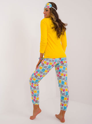 Piżama-CLM-PI-90183/2685.13-żółty