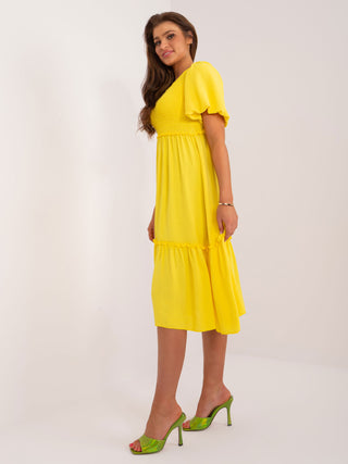 Sukienka-DHJ-SK-8933.94-żółty