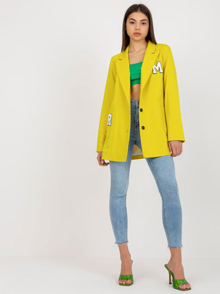 Marynarka-LK-MA-509286.52P-żółty