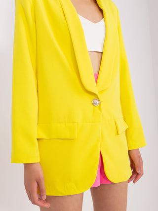 Marynarka-DHJ-MA-15621.12X-żółty