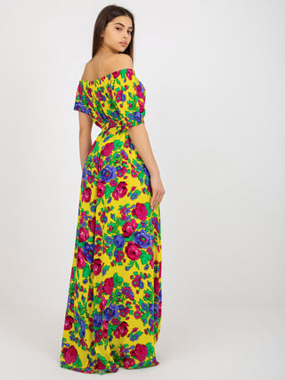 Sukienka-LK-SK-508970.55P-żółty