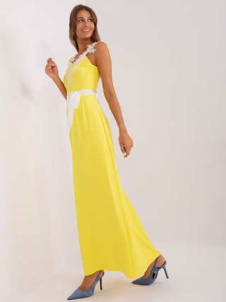 Sukienka-LK-SK-506640.05P-żółty