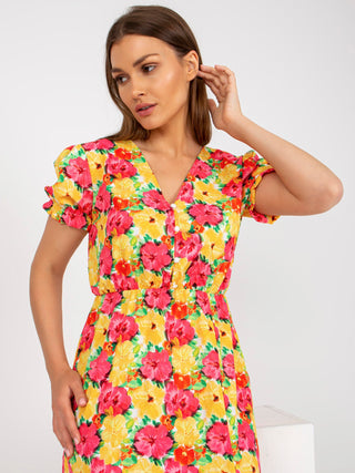 Sukienka-DHJ-SK-7006-3.39-żółty