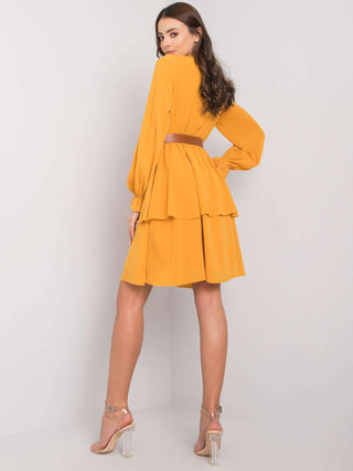 Sukienka-LC-SK-22K-3043.05P-ciemny żółty