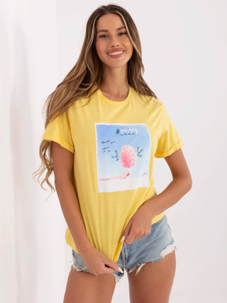 T-shirt-PM-TS-SS21CA59.01P-żółty